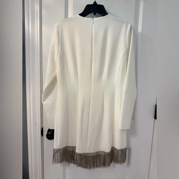 Gianni Bini Cream Dress with Black Accent - Picture 6 of 7